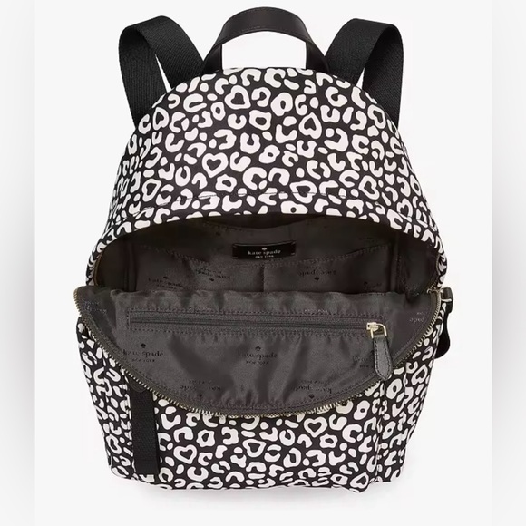 Kate Spade New York Chelsea Leopard Heart Medium Backpack - Picture 4 of 13